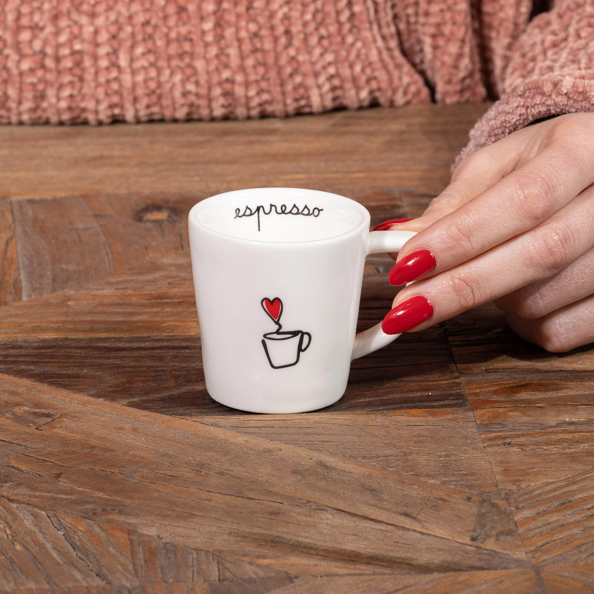 Set 2 tazzine ceramica "Espresso tazzina"