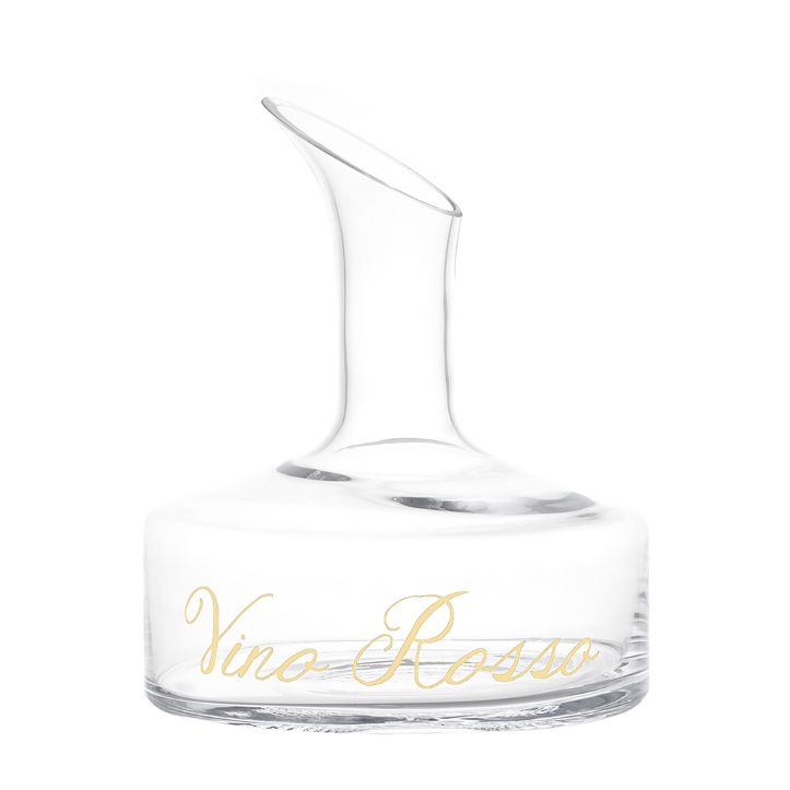 Decanter vino vetro "Vino rosso oro"
