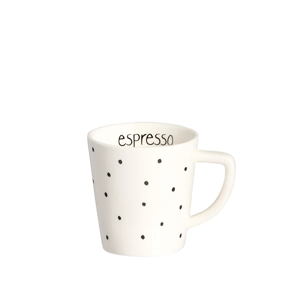Set 2 tazzine ceramica "Espresso Pois" 