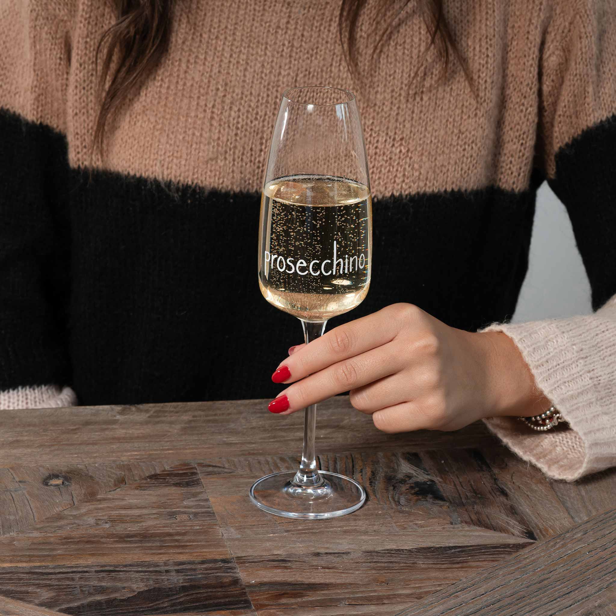 Set 2 calici flute "Prosecchino" 29cl