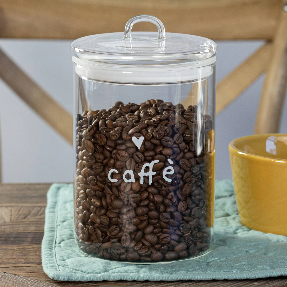 Barattolo vetro "Caffè con cuore" 