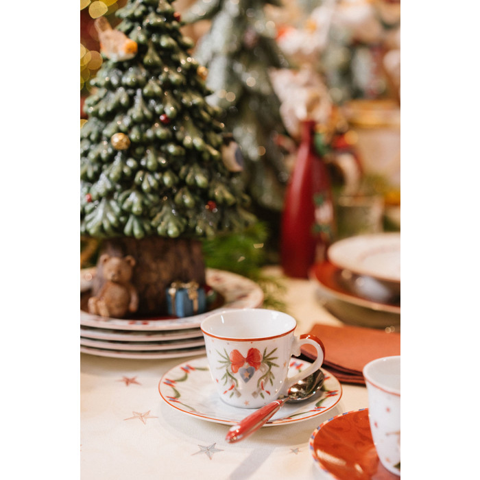 Tazzina con piattino in ceramica 