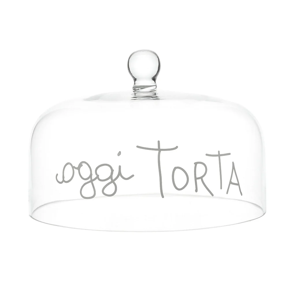 Campana vetro "Oggi torta" 