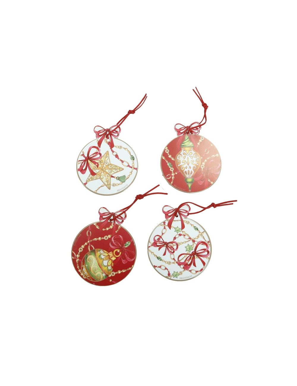 Set di 4 sottobicchieri Gioco di Luci in ceramica-sughero 