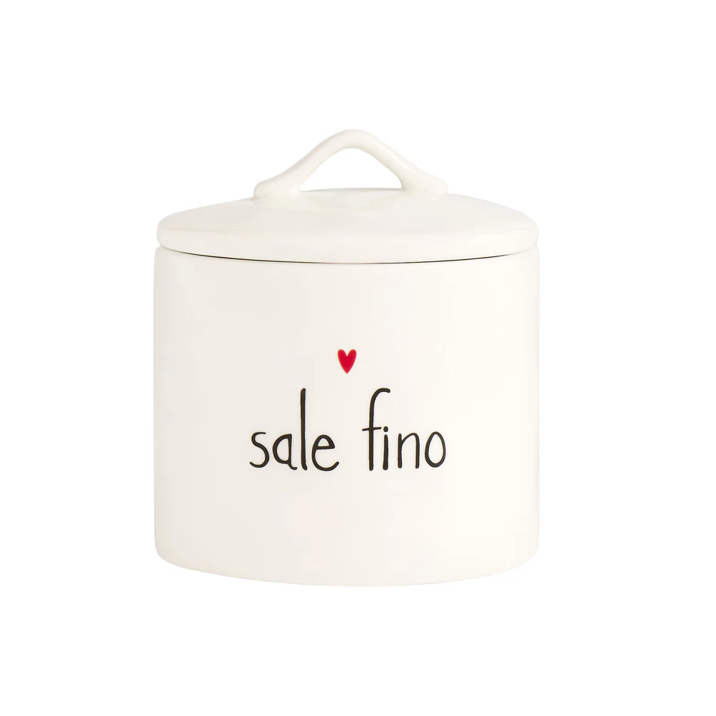 Barattolo ceramica "Sale fino cuore"