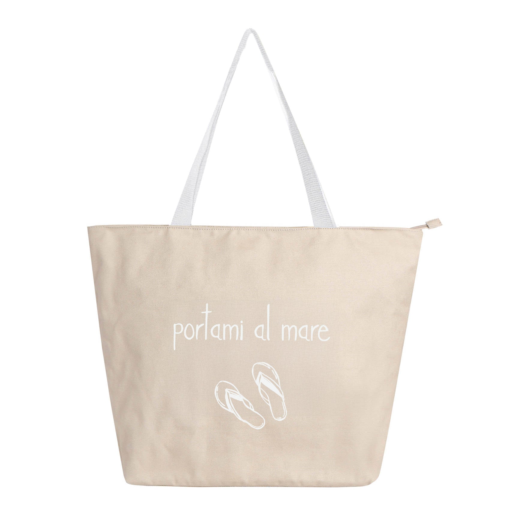 Borsa in canvas "Portami al mare" 