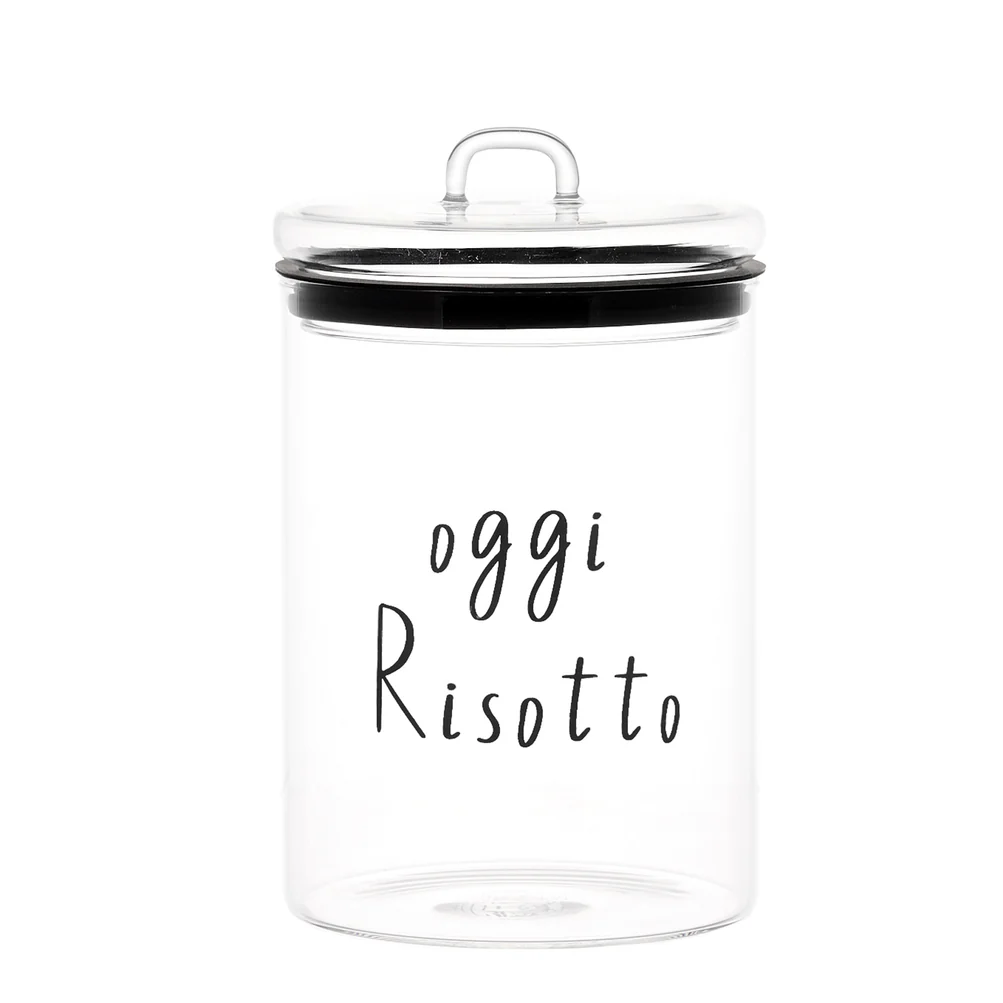 Barattolo vetro "Oggi risotto"