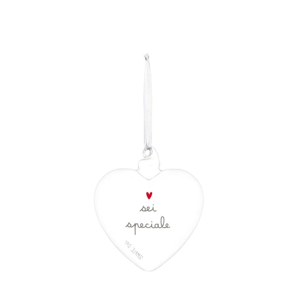 Pallina cuore vetro "Sei speciale"