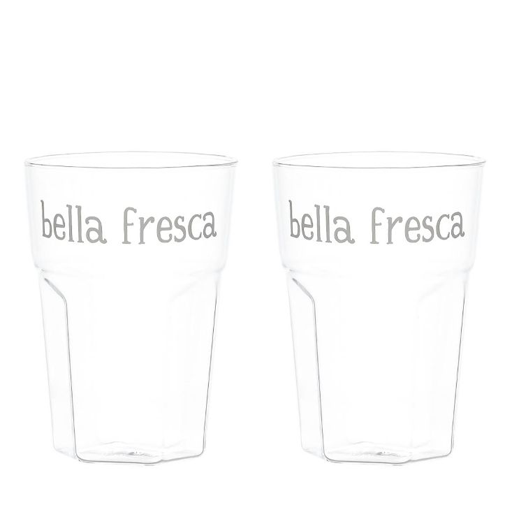 Set 2 bicchieri vetro "Bella fresca"