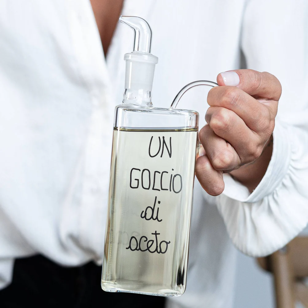 Bottiglia in vetro "Un goccio di aceto" 400ml 