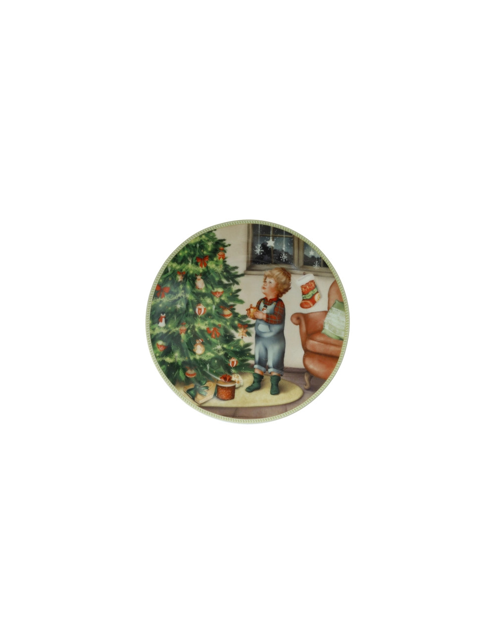 Piattino Cuccioli (bimbo alberello)m in ceramica 