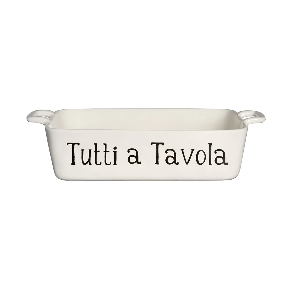 Pirofila in ceramica "Tutti a tavola"