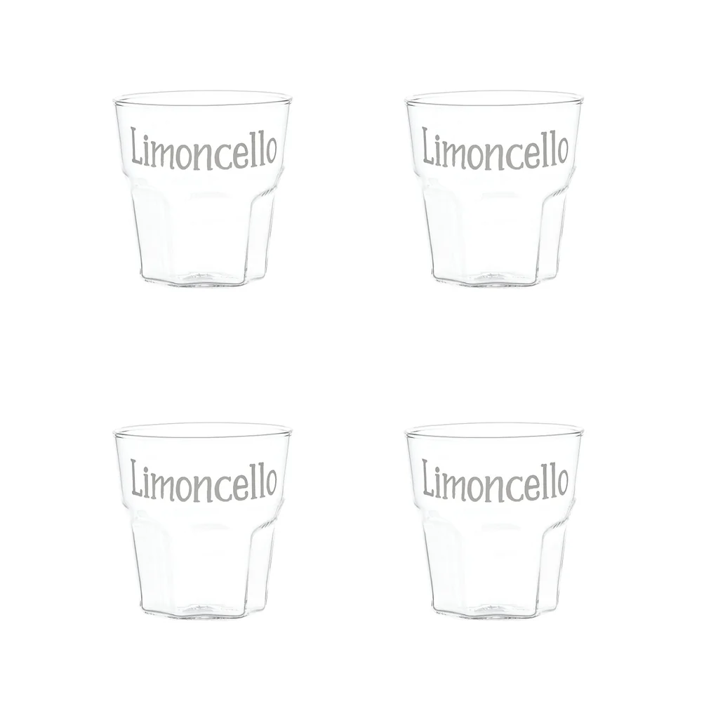 Set 4 bicchierini liquore "Limoncello"