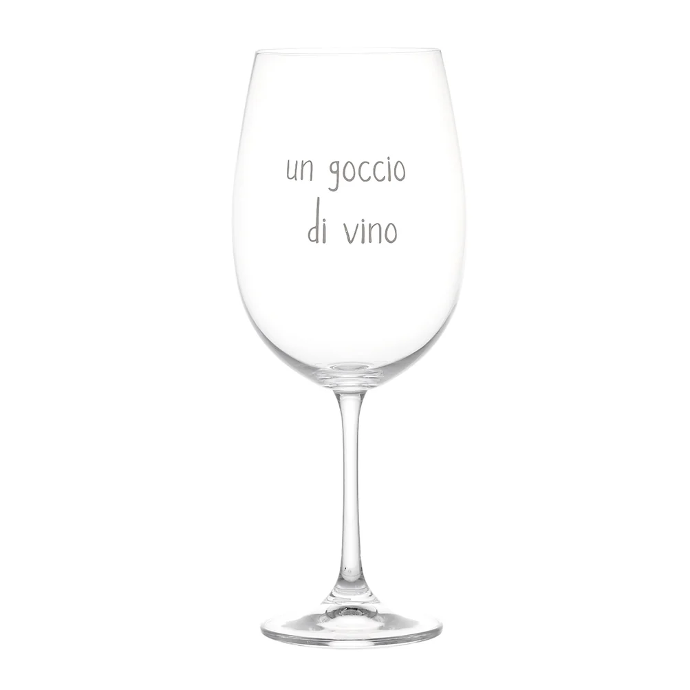 Set 2 calici vino "Un goccio di vino" 64cl