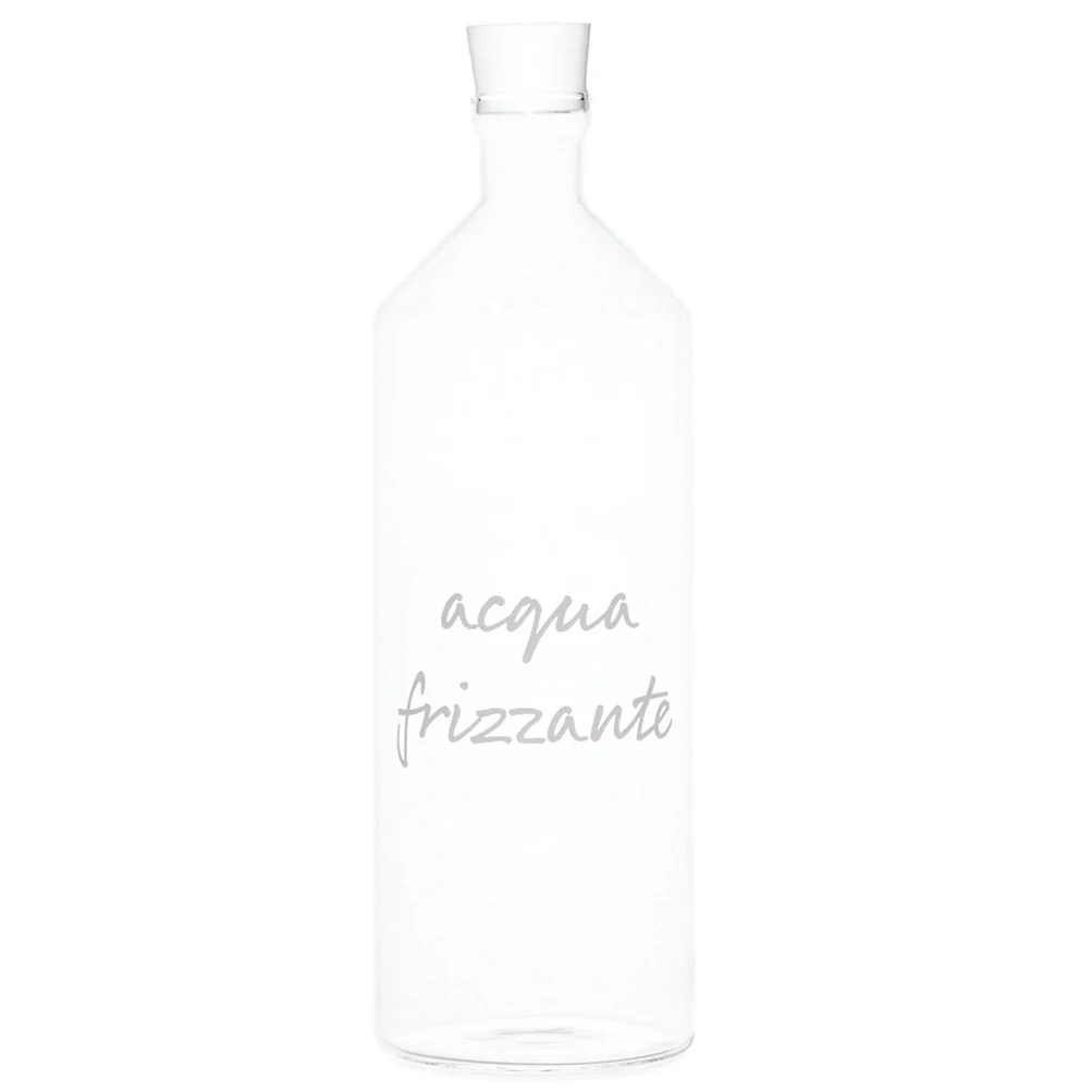 Bottiglia vetro "Acqua frizzante" 