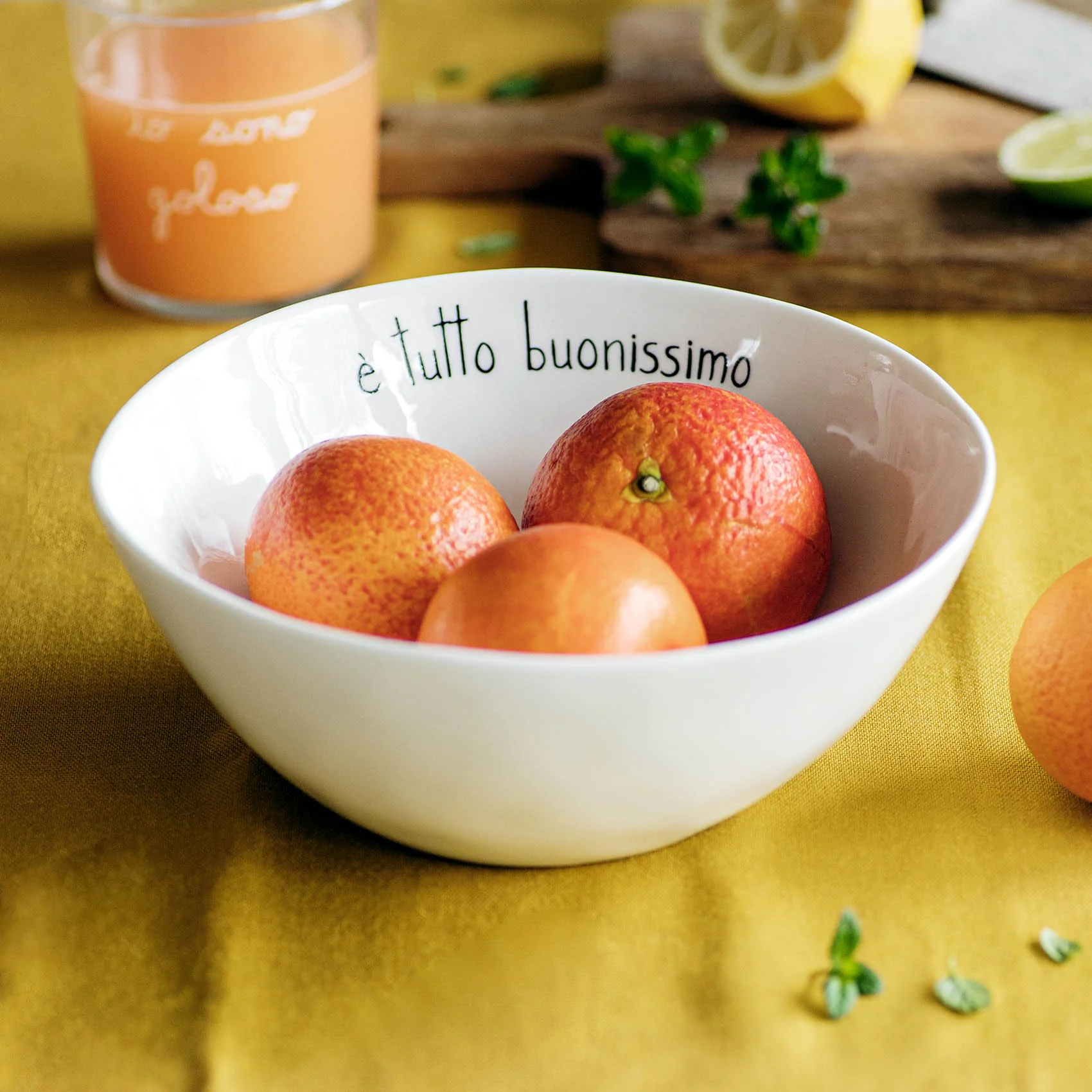 Insalatiera in ceramica "E' tutto buonissimo"