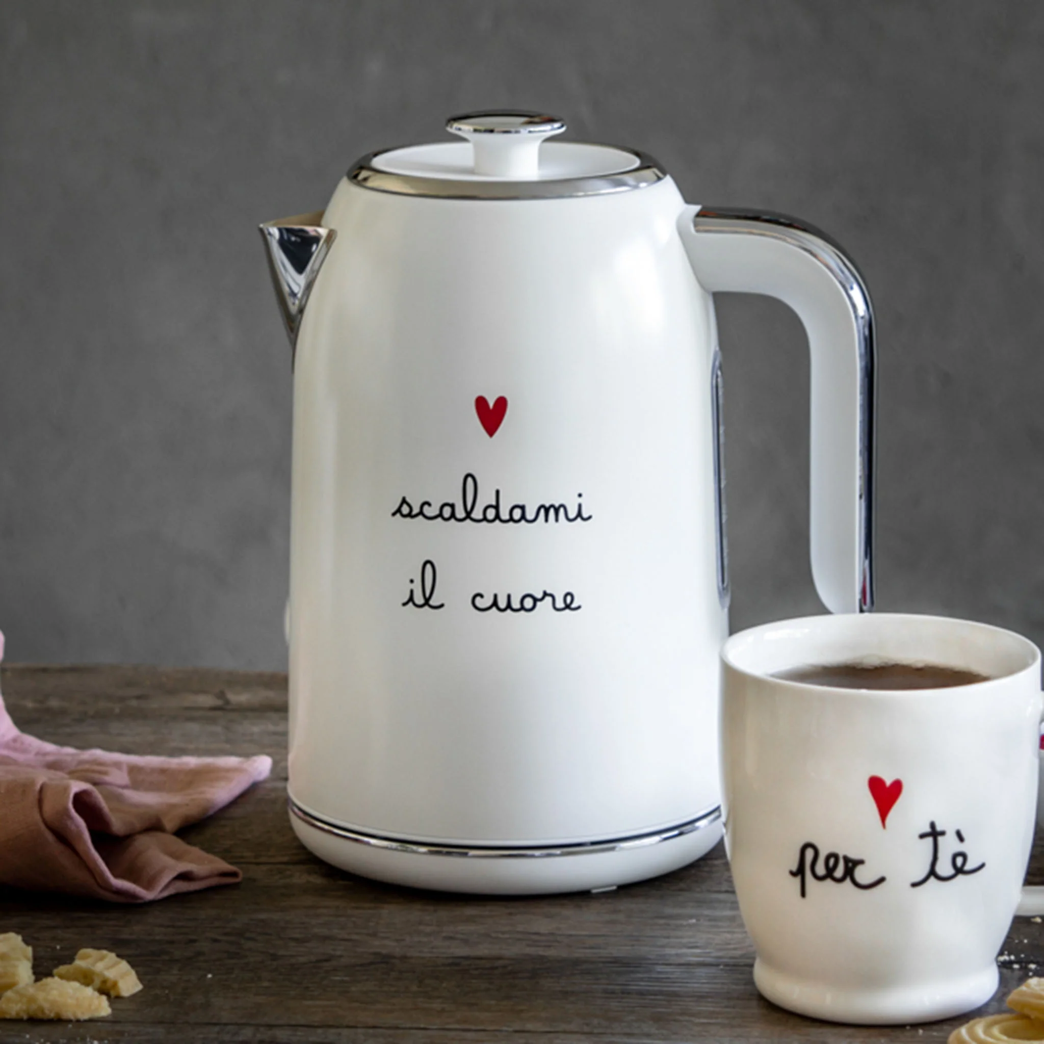 Bollitore elettrico "Scaldami il cuore" 