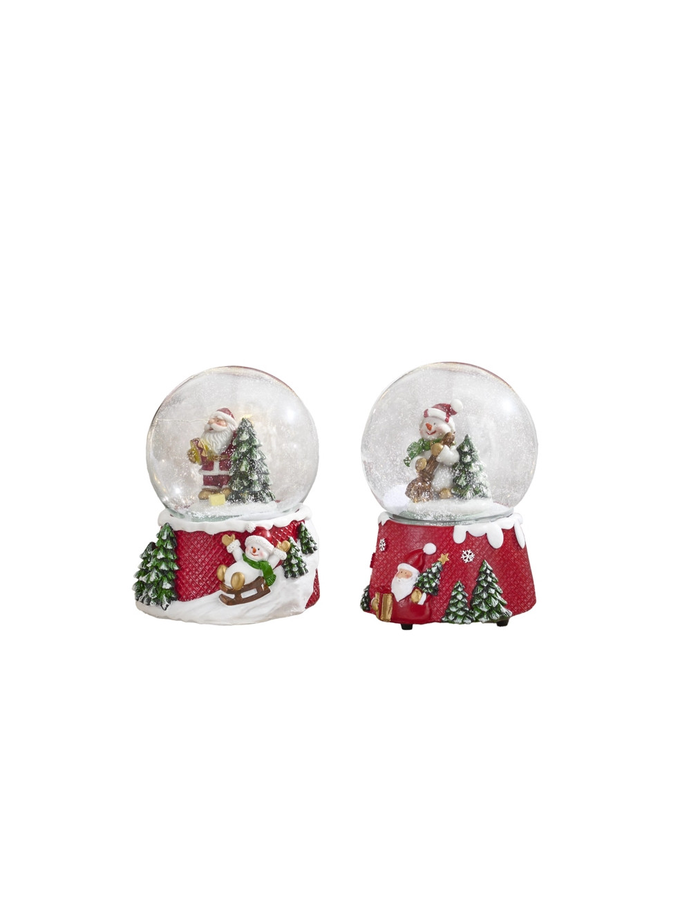 Carillon palla di neve in poliresina