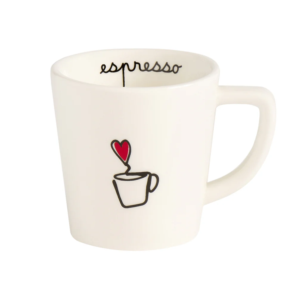 Set 2 tazzine ceramica "Espresso tazzina"