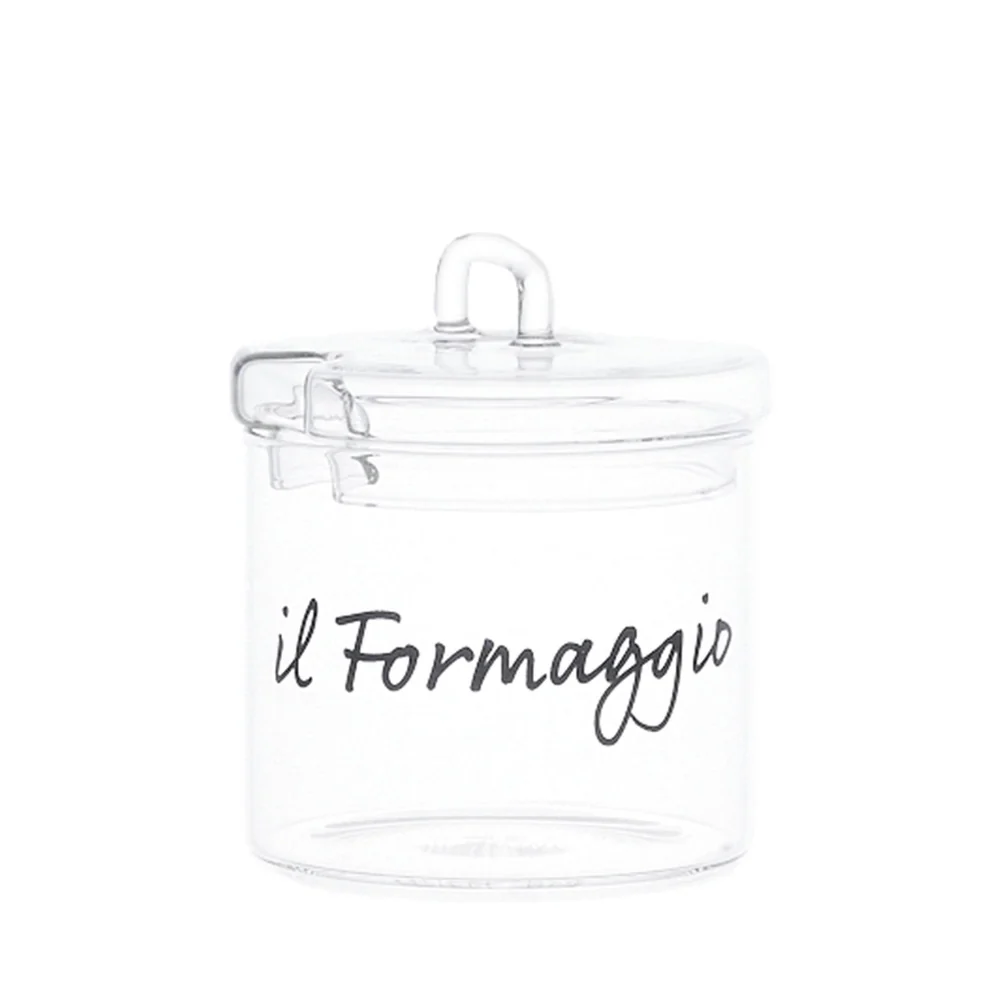 Formaggiera in vetro "Il formaggio" 