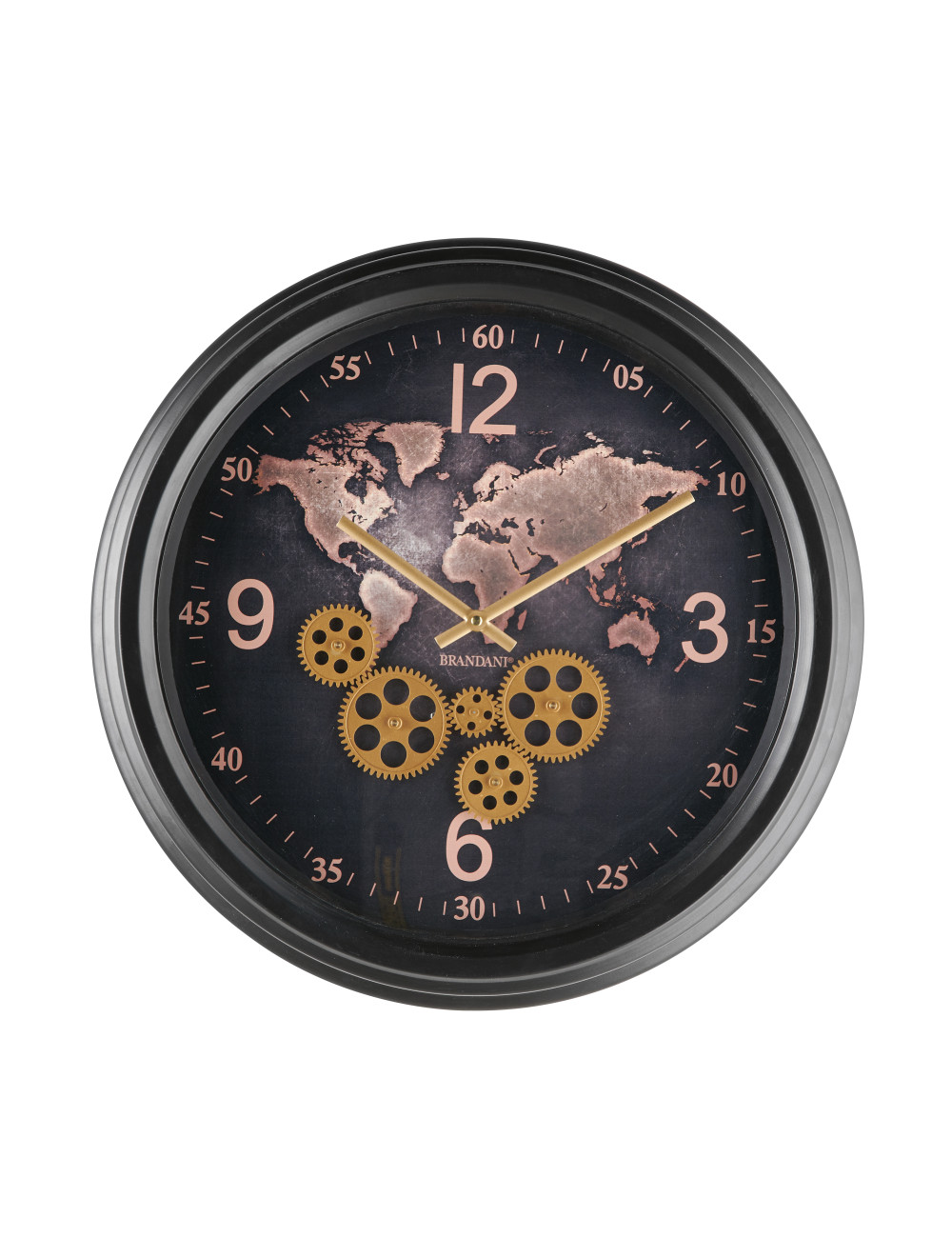 Orologio mondo meccanismo a vista metal 