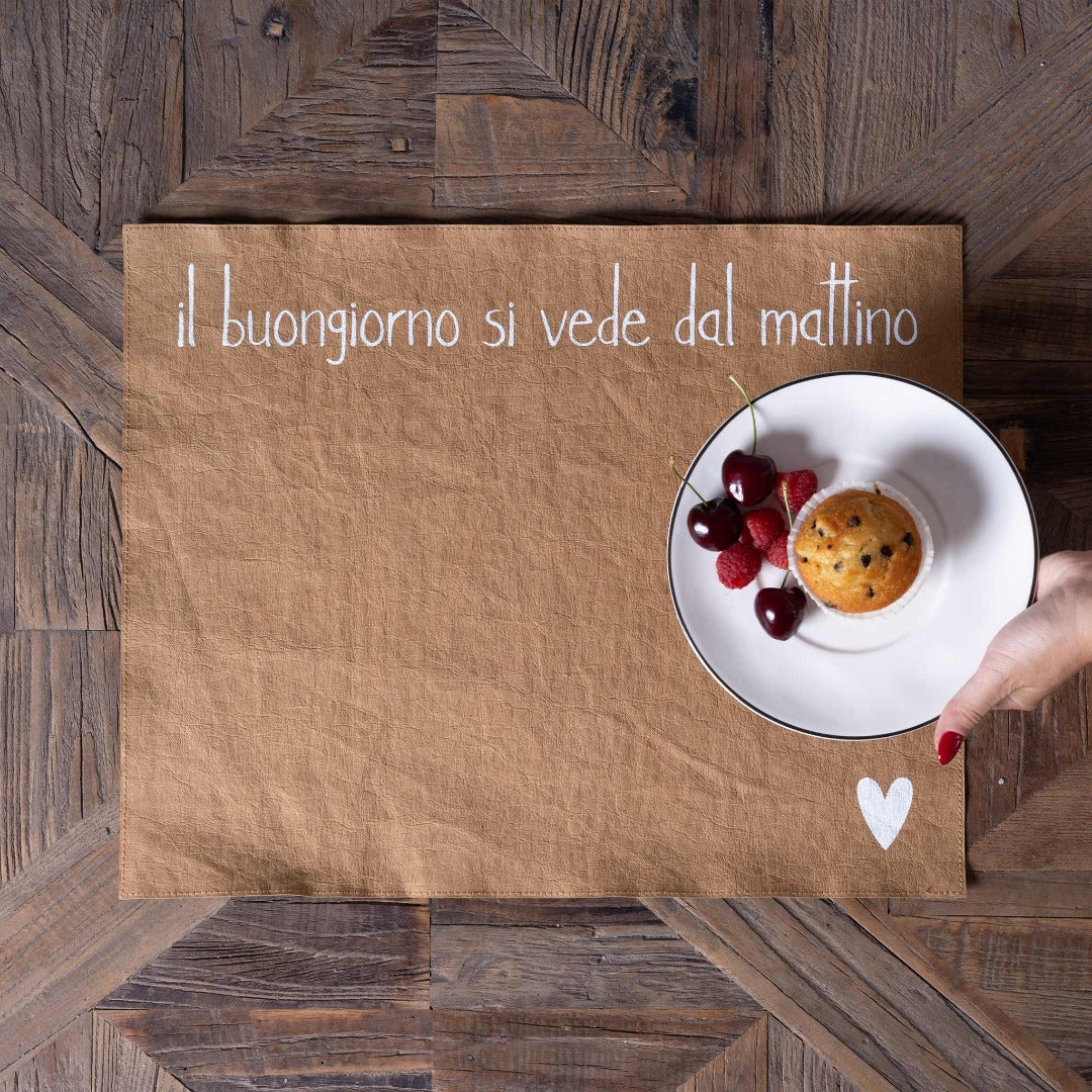 Tovaglietta "Il buongiorno si vede dal mattino"