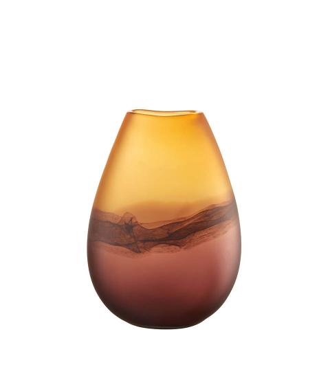 Vaso basso vetro satinato 