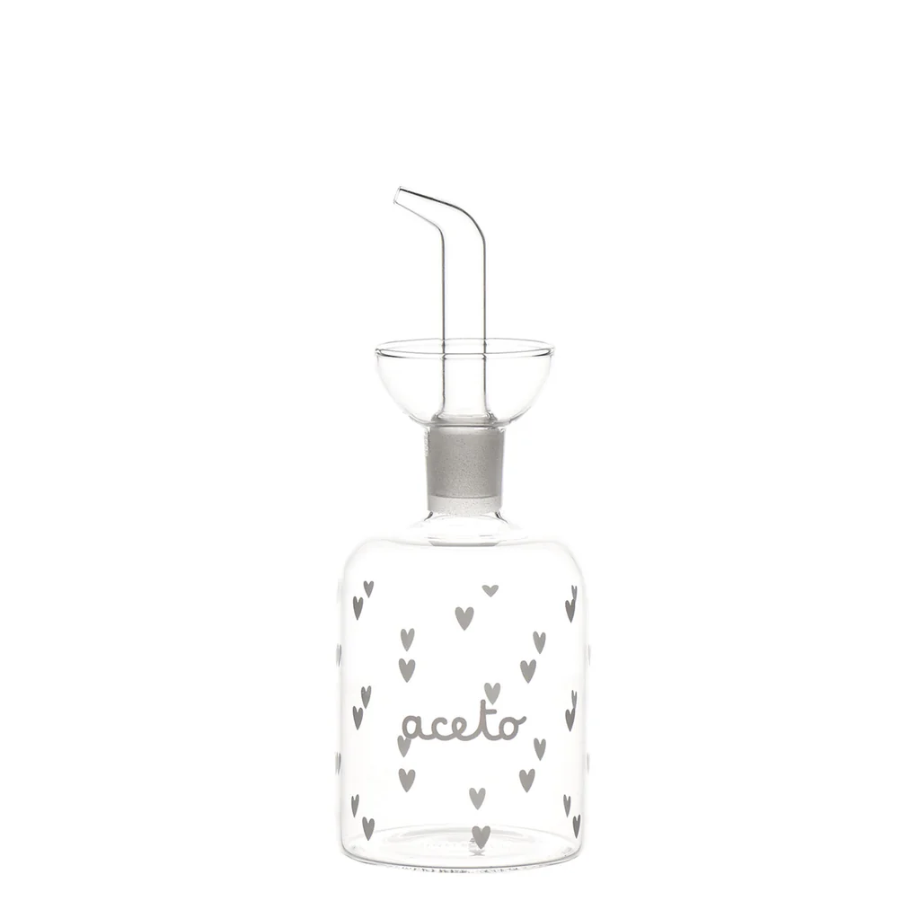 Set 2 bottiglie Olio-Aceto cuori 2x250ml 
