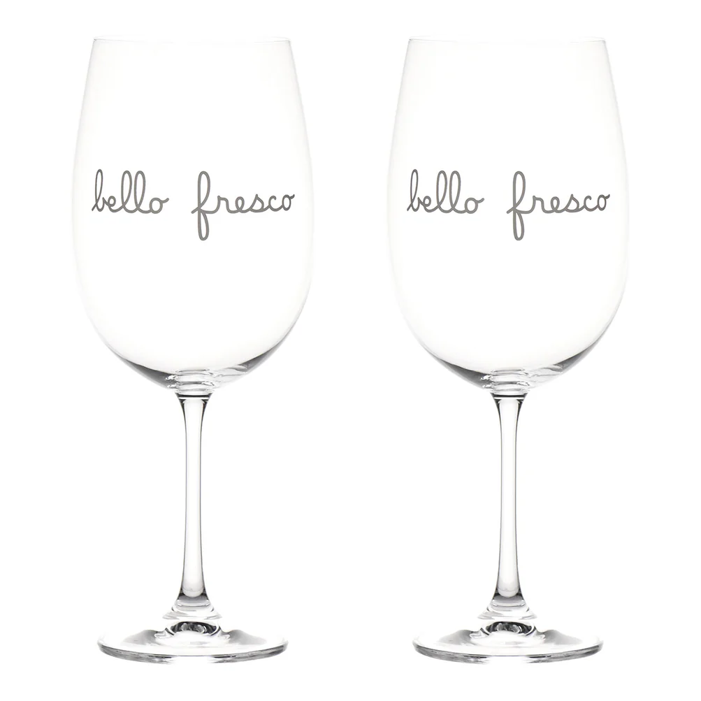 Set 2 calici di vino "Bello fresco"