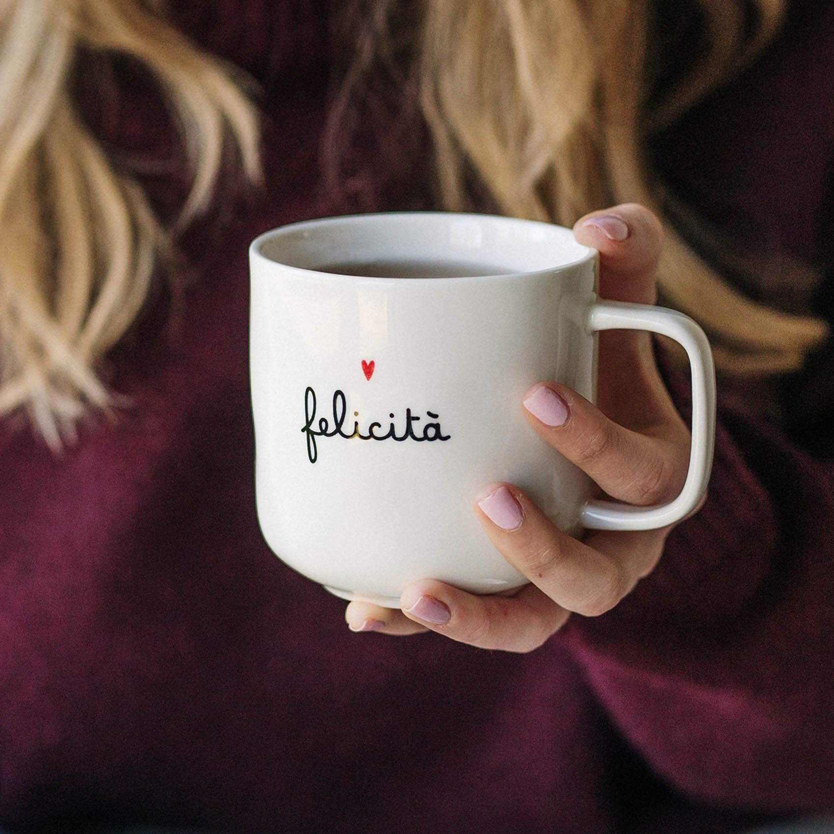 Mug ceramica "Felicità"