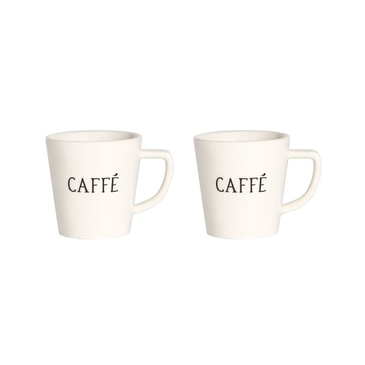 Set 2 tazzine ceramica "Caffè"