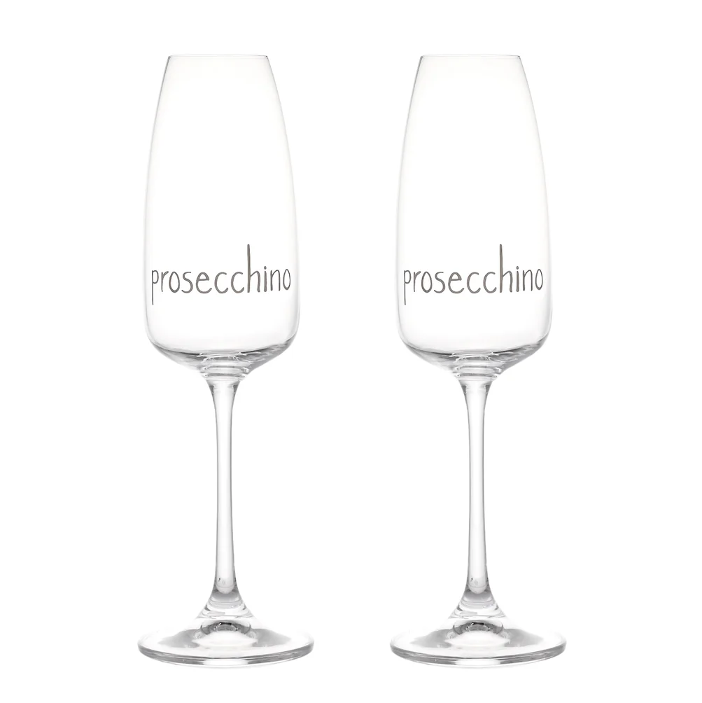 Set 2 calici flute "Prosecchino" 29cl 