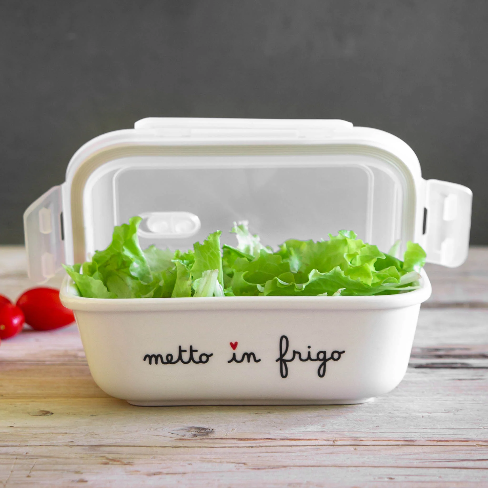 Contenitore ermetico ceramica "Metto in frigo" -tg M