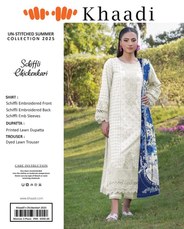 Khaadi 3 Piece Khaadi Chicken Kari Unstitched Suit New Collection For Womens