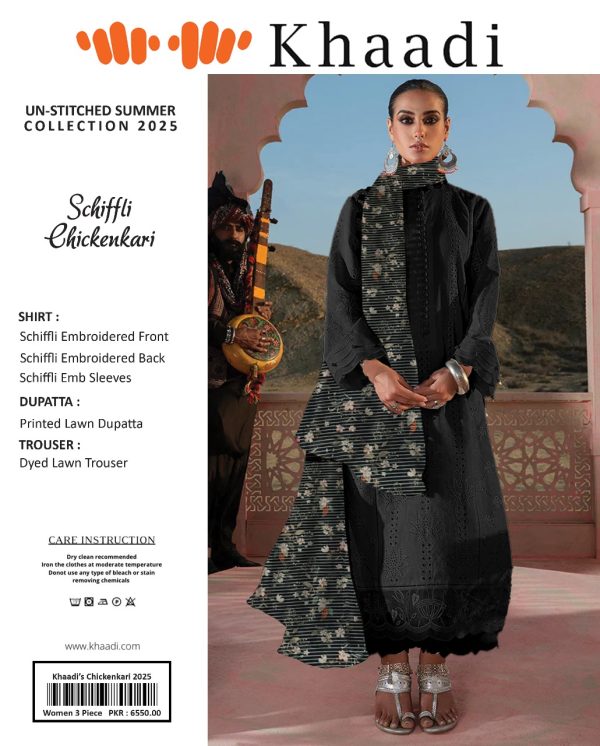 Khaadi 3 Piece Khaadi Chicken Kari Unstitched Suit New Collection For Womens