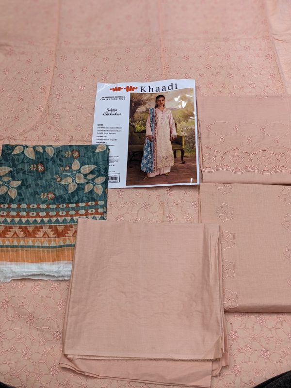 Khaadi 3 Piece Khaadi Chicken Kari Unstitched Suit New Collection For Womens