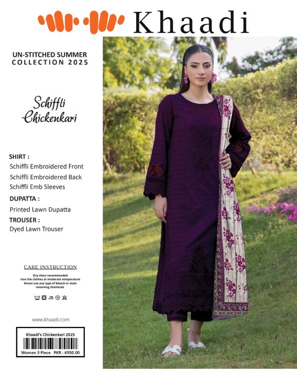 Khaadi 3 Piece Khaadi Chicken Kari Unstitched Suit New Collection For Womens