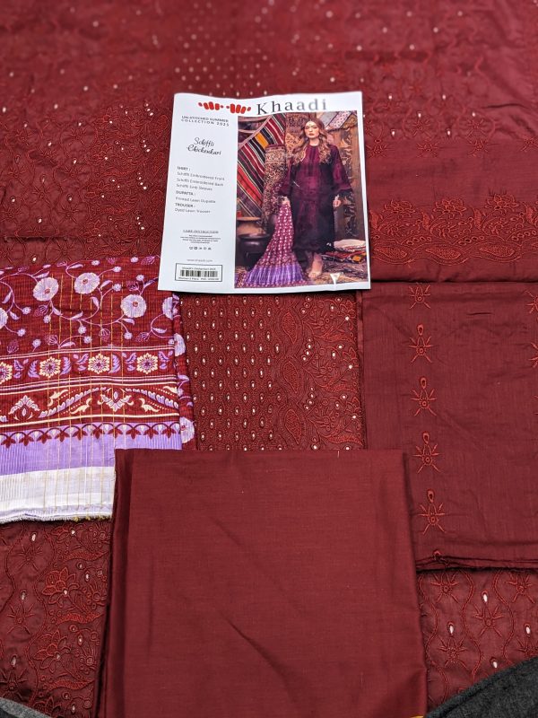 Khaadi 3 Piece Khaadi Chicken Kari Unstitched Suit New Collection For Womens