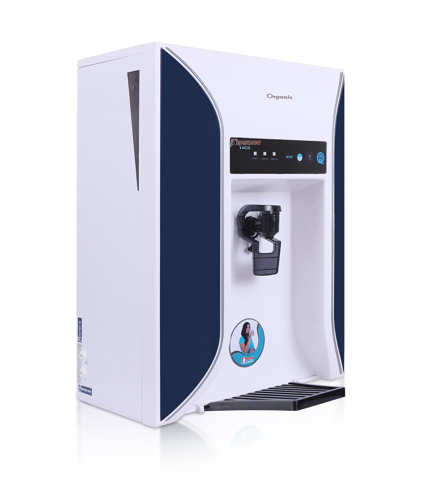 Pzone Organic+ Ro+UV+Cu+Alkaline with Ozoniser Water Purifier