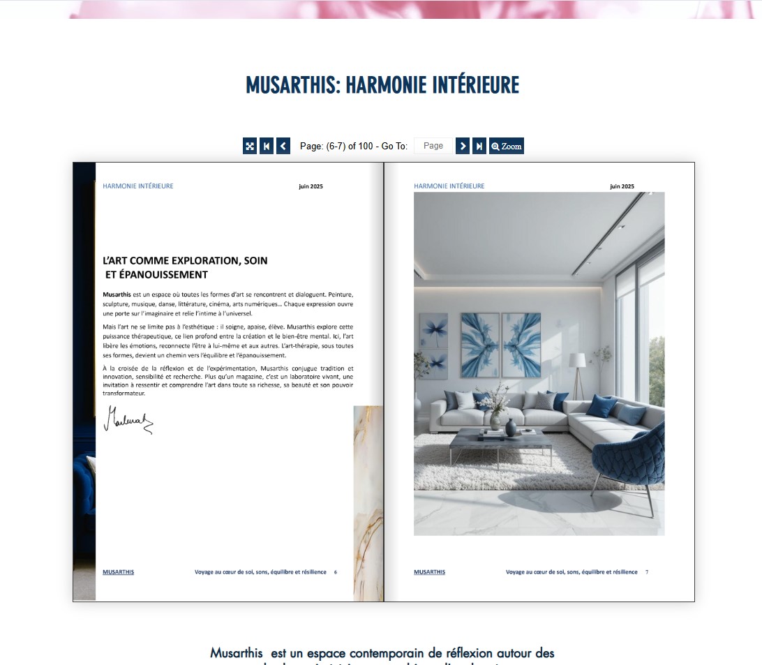 ÉDITION IMPRIMÉE MUSARTHIS