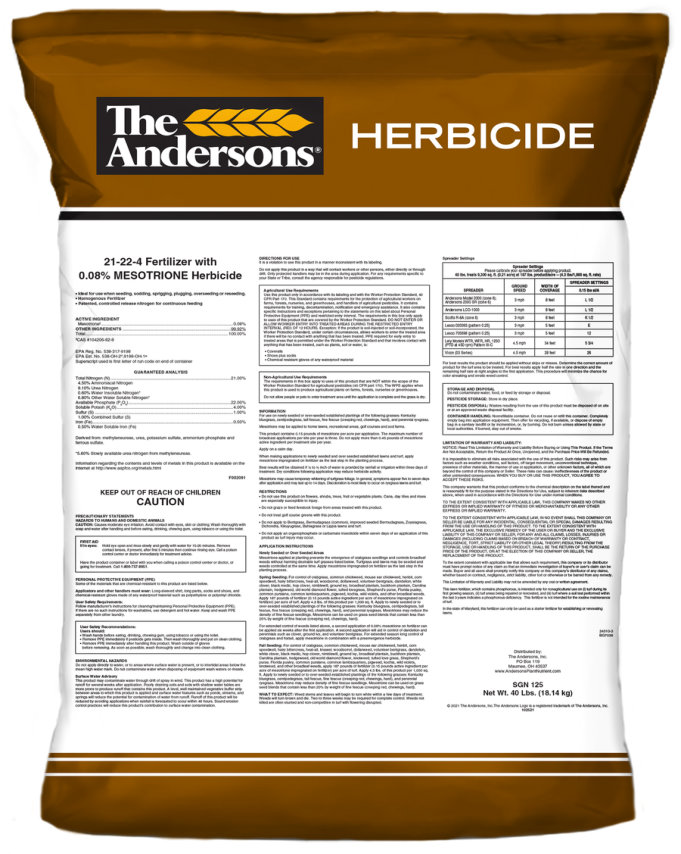 The Andersons 21-22-4 + Mesotrione