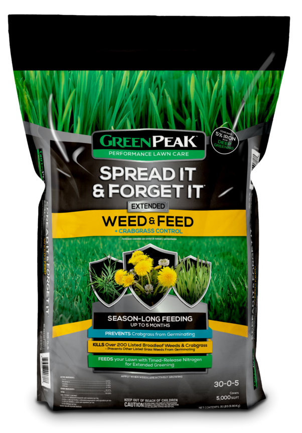 GreenPeak™ Spread It and Forget It - Weed & Feed plus Crabgrass Control 5,000 sq. ft.