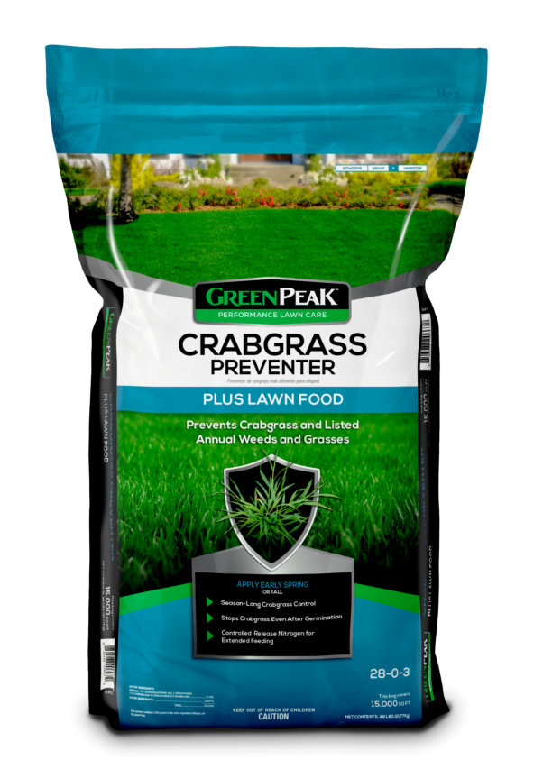 GreenPeak™ Crabgrass Preventer PLUS Lawn Food 15,000 sq. ft.