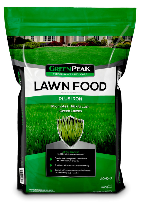 GreenPeak™ Lawn Food PLUS Iron 5,000 sq, ft.