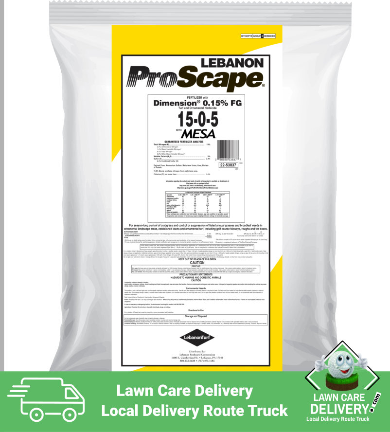 Lebanon ProScape 15-0-5 40% MESA .15 Dimension