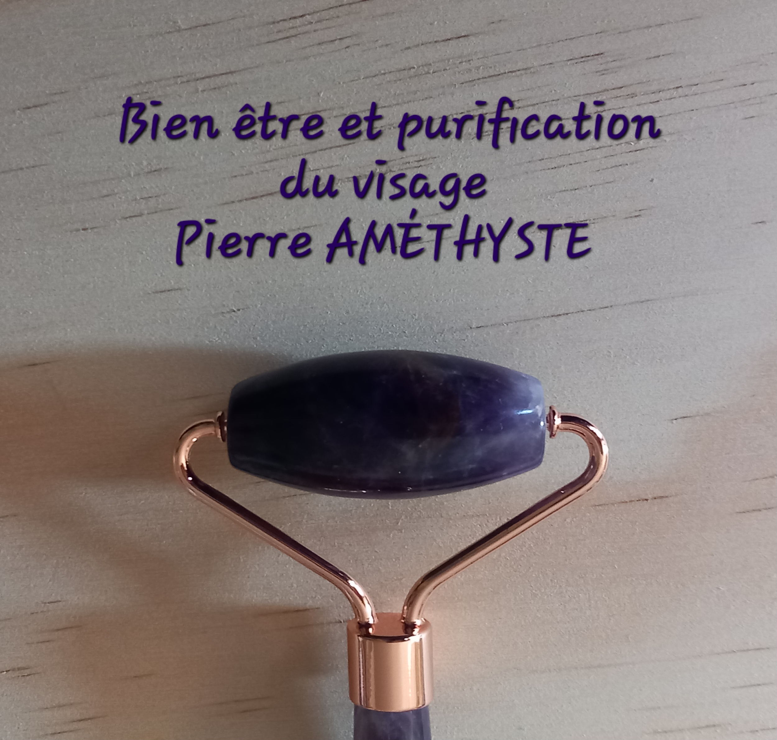 Bien être et purification du visage Pierre d'améthyste
