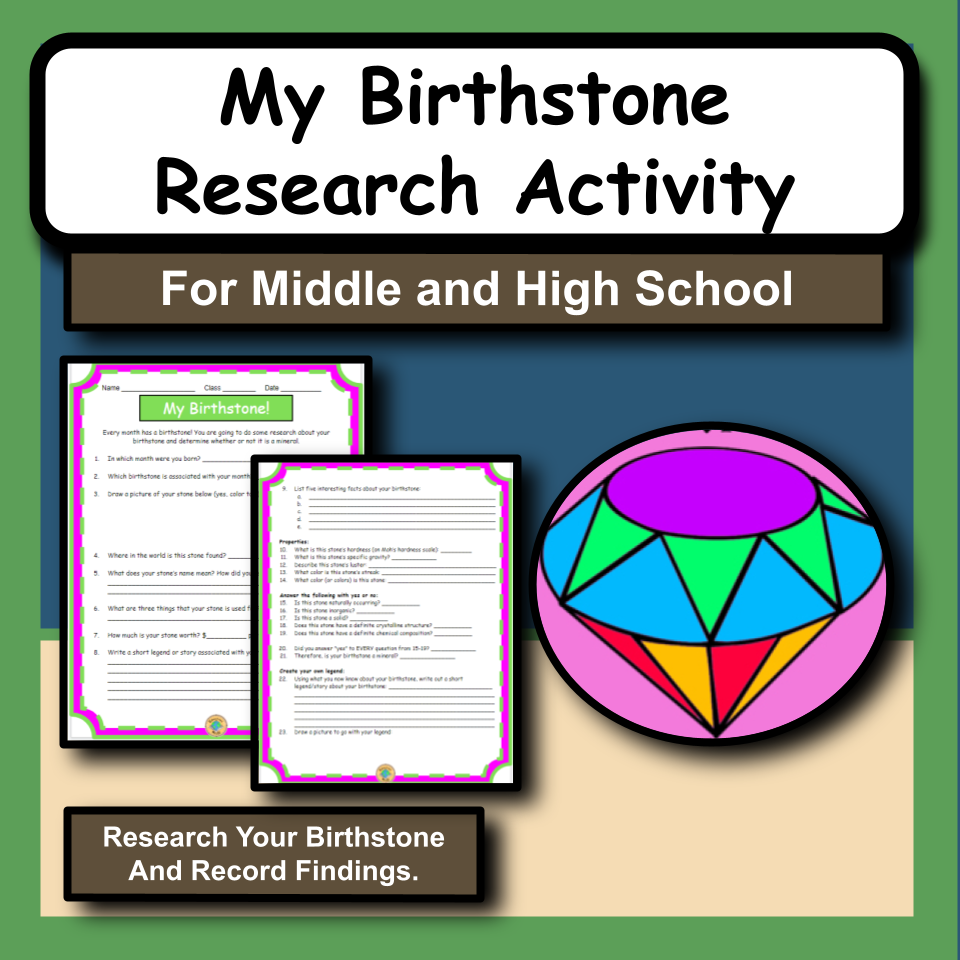 My Birthstone: Science Research Activity