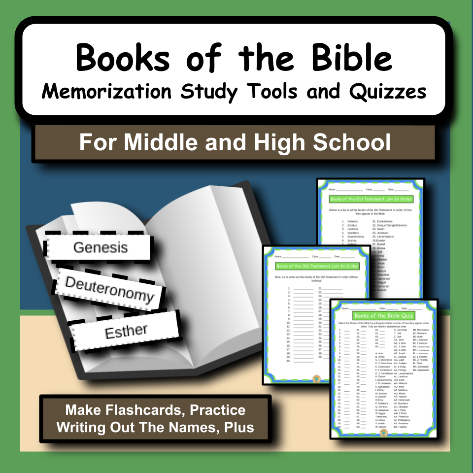 Books of the Bible Memorization Study Tools and Quizzes