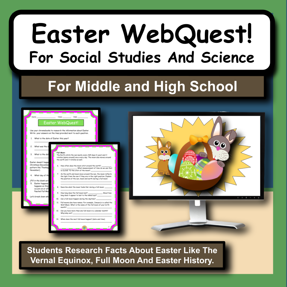 Easter WebQuest for Social Studies and Science