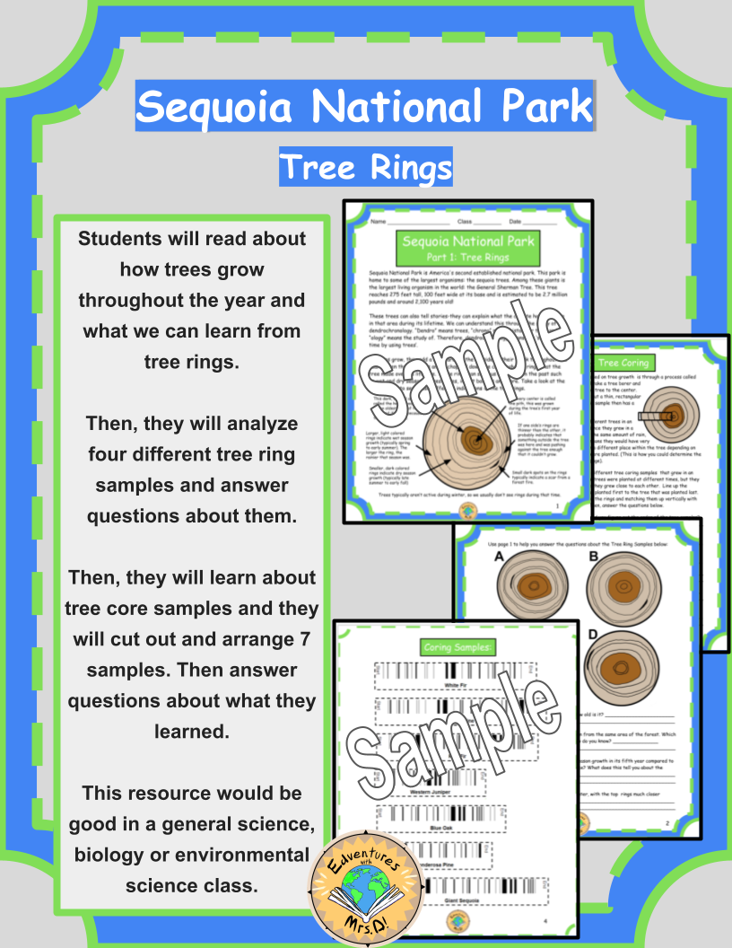 Sequoia National Park: Studying Tree Rings and Core Samples